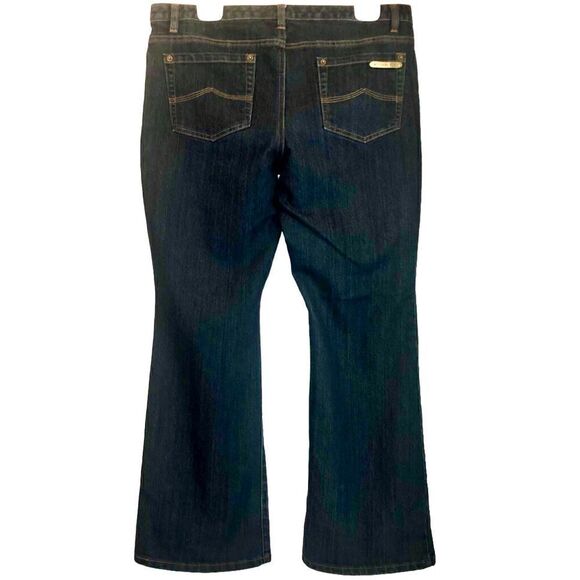 Michael Kors Mid Rise Bootcut Jeans in Dark Blue Women’s 14 - Picture 5 of 10